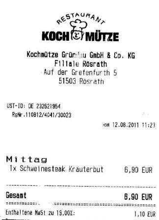 tdit Hffner Kochmtze Restaurant